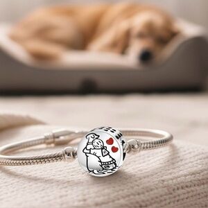 Charm for Bracelet Sterling Silver 925 best friend